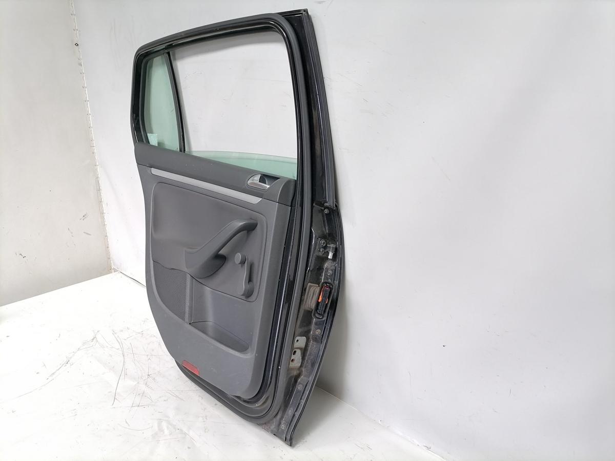VW Golf 5 original T&uuml;r hinten links LC9Z Black Magic 5-T&uuml;rer Flie&szlig;heck Bj.2004